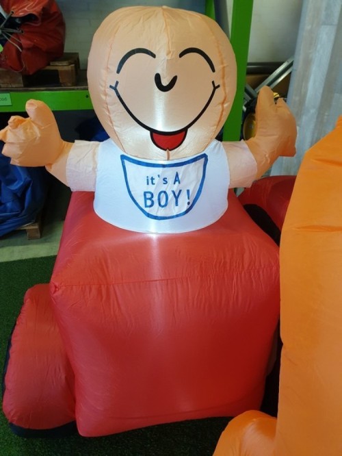 Indoor Ooievaar op Scooter 2,3m